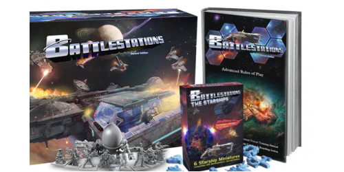 Battlestations second edition + starships pack + advanced rule book