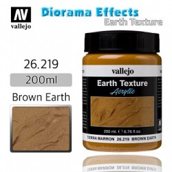 VALLEJO: DIORAMA EARTH TEXTURES BROWN EARTH 200ML
